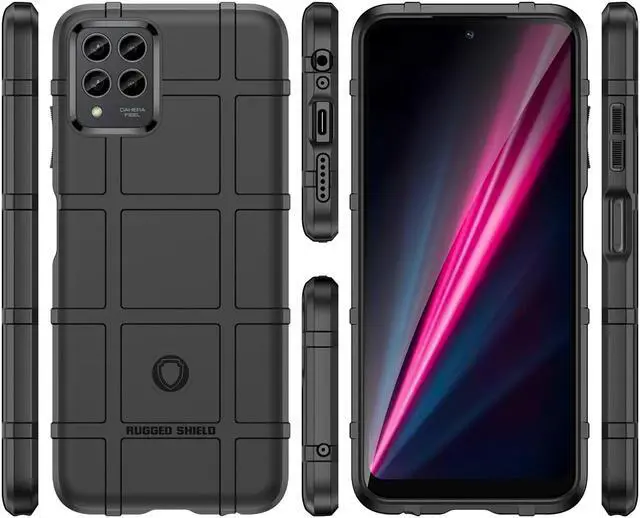 Alt view image 2 of 7 - Matte Black Special Ops Rugged Case for T-Mobile REVVL 6 Pro 5G / REVVL 6X Pro