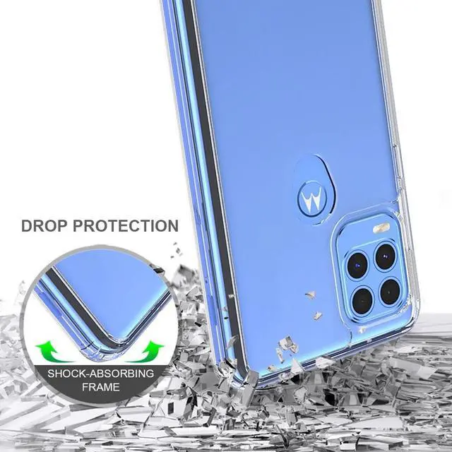 Alt view image 3 of 6 - AquaFlex Transparent Anti-Shock Clear Case Slim Cover for Moto G Stylus 5G 2021