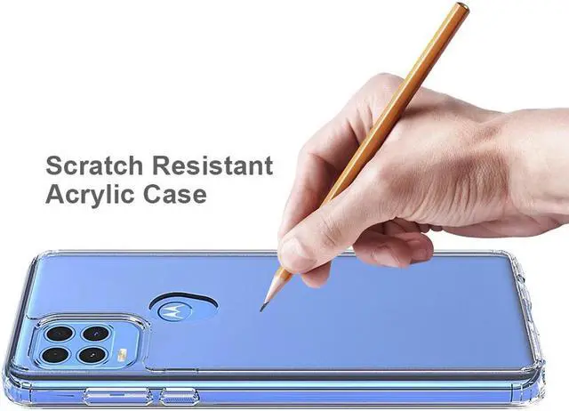 Alt view image 6 of 6 - AquaFlex Transparent Anti-Shock Clear Case Slim Cover for Moto G Stylus 5G 2021