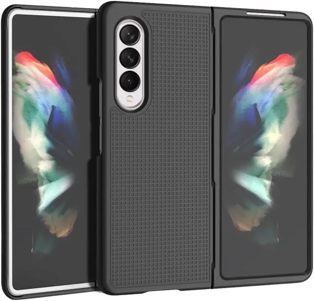 Alt view image 6 of 7 - Black Hard Case Cover and Belt Clip Holster Stand for Samsung Galaxy Z Fold 3 5G