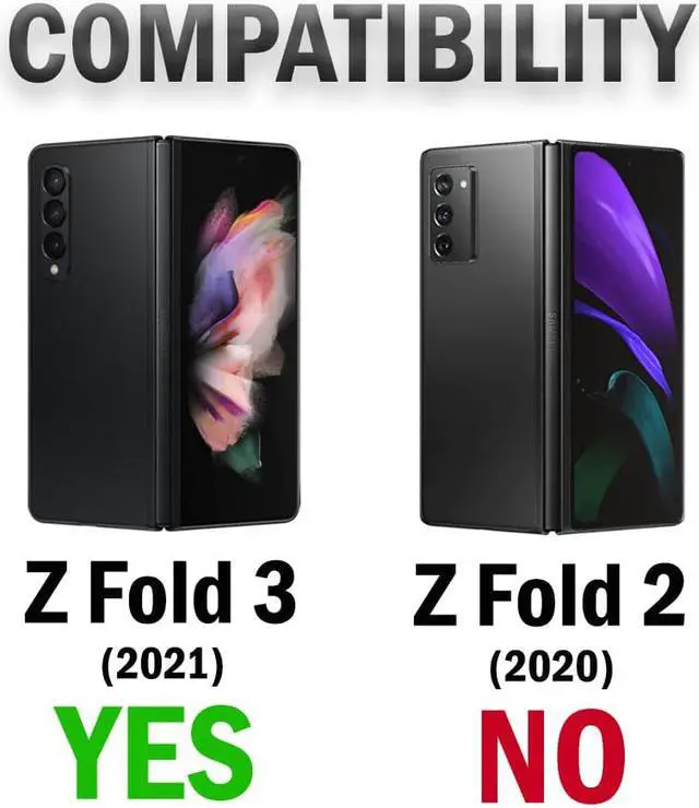 Alt view image 7 of 7 - Bright Orange Grid Case Slim Hard Shell Cover for Samsung Galaxy Z Fold 3 5G