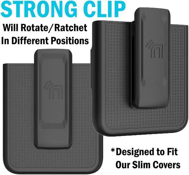 Alt view image 3 of 6 - Belt Clip Holster for Samsung Galaxy Z Flip 3 Phone (ONLY FOR USE W/ SLIM CASE)