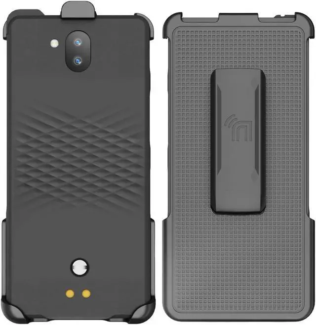 Alt view image 3 of 7 - Black Rotating/Ratchet Belt Clip Holster Case for Sonim XP10 5G Phone (XP9900)