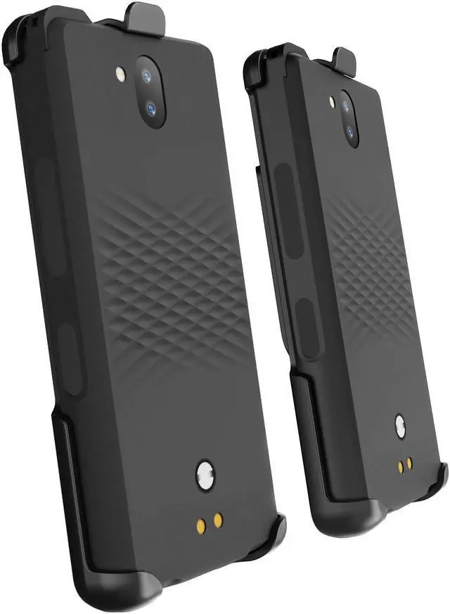 Alt view image 7 of 7 - Black Rotating/Ratchet Belt Clip Holster Case for Sonim XP10 5G Phone (XP9900)