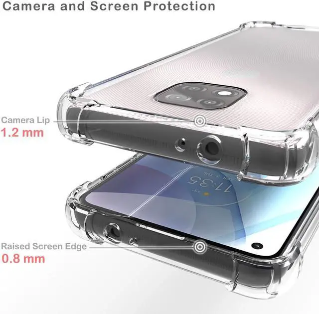 Alt view image 3 of 5 - AquaFlex Transparent Anti-Shock Clear Case Cover for Motorola Moto G Power 2021