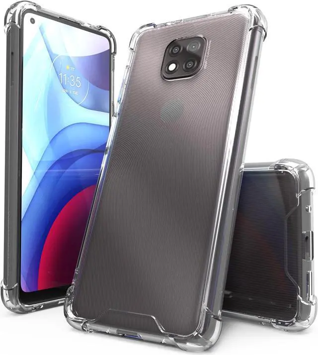 Main image of AquaFlex Transparent Anti-Shock Clear Case Cover for Motorola Moto G Power 2021