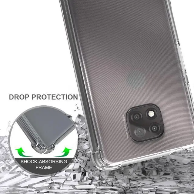 Alt view image 4 of 5 - AquaFlex Transparent Anti-Shock Clear Case Cover for Motorola Moto G Power 2021