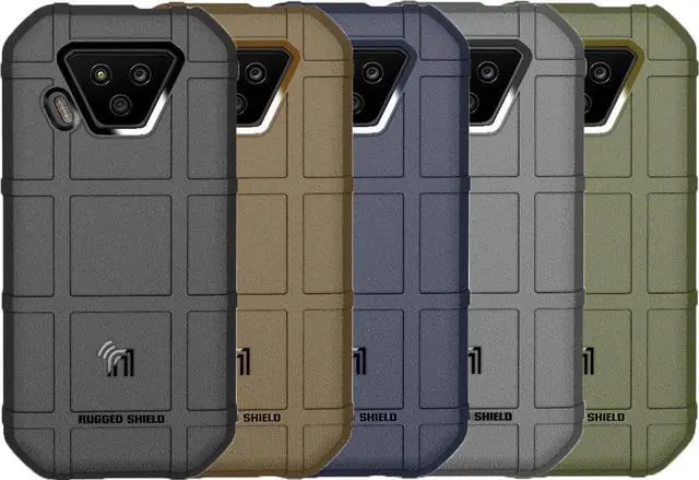 Alt view image 7 of 7 - Gray Tactical Rugged Shield Case Cover for Verizon Kyocera DuraForce Ultra 5G