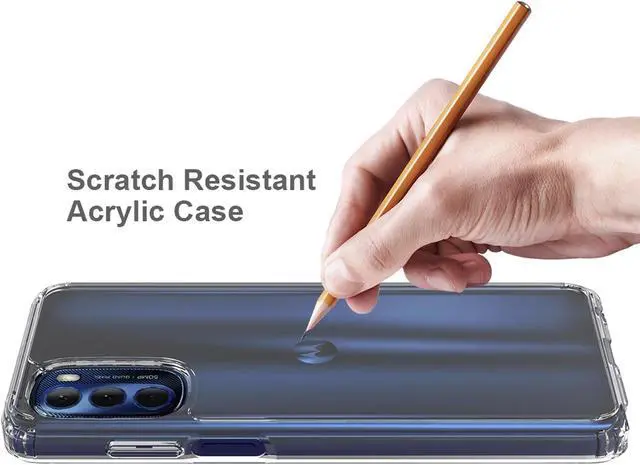 Alt view image 5 of 6 - AquaFlex Anti-Shock Clear Case Slim Cover for Moto G Stylus 4G (2022)