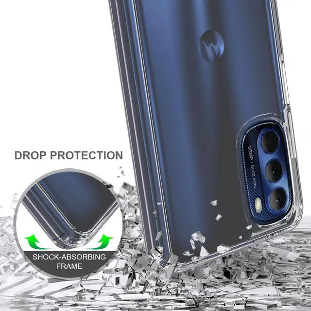 Alt view image 4 of 6 - AquaFlex Anti-Shock Clear Case Slim Cover for Moto G Stylus 4G (2022)