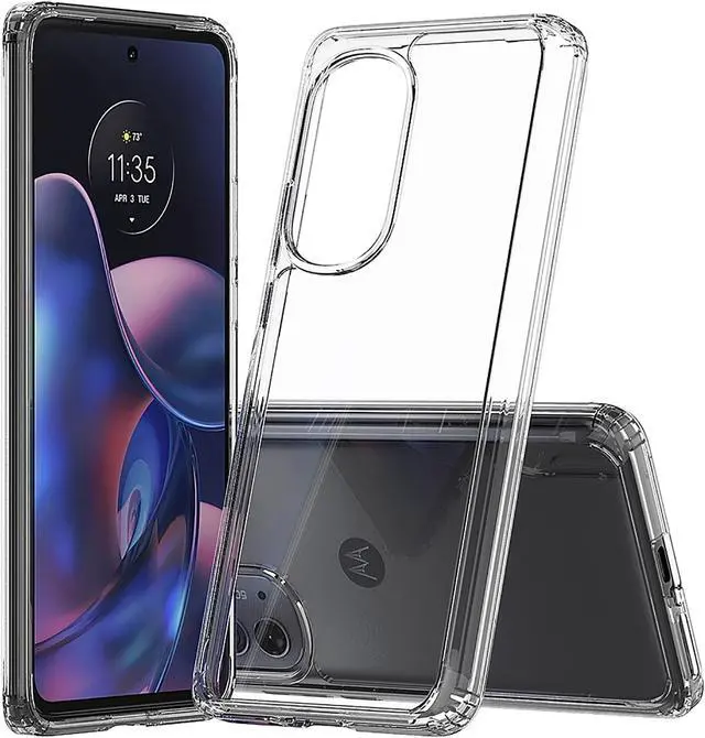 Main image of AquaFlex Transparent Anti-Shock Clear Case Slim Cover for Motorola Edge 5G 2022