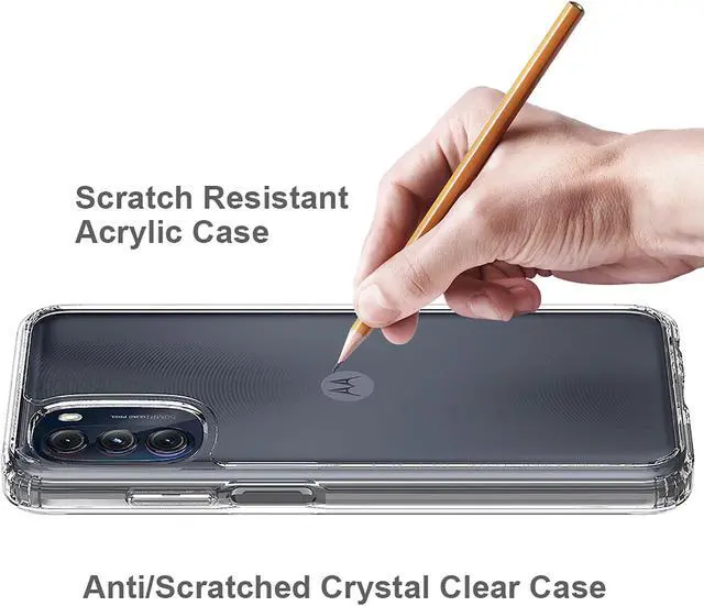 Alt view image 5 of 6 - AquaFlex Transparent Anti-Shock Clear Case Slim Cover for Moto G 5G 2022