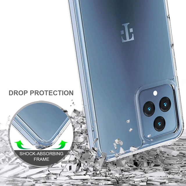 Alt view image 4 of 6 - AquaFlex Anti-Shock Clear Case Slim Cover for T-Mobile REVVL 6 5G / REVVL 6X 5G