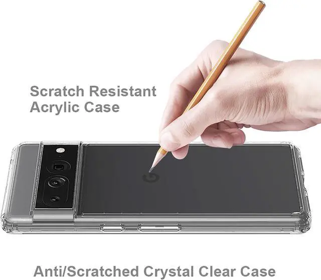 Alt view image 5 of 5 - AquaFlex Transparent Anti-Shock Clear Case Slim Cover for Google Pixel 7 Pro