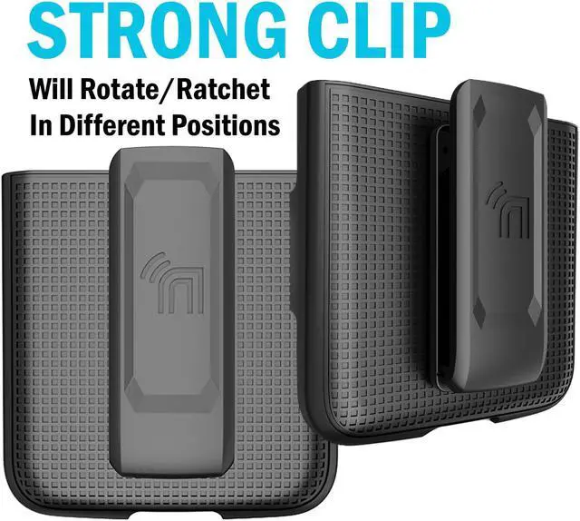 Alt view image 3 of 7 - Red Hard Case Cover and Belt Clip Holster Combo for Motorola RAZR 3 5G (2022)