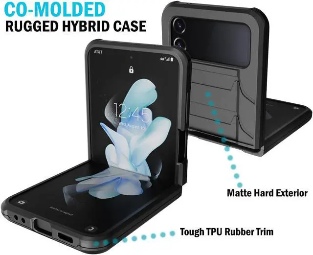 Alt view image 4 of 7 - Case for Samsung Galaxy Z Flip 4, Special Ops Tactical Cover - Matte Black