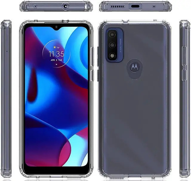 Alt view image 5 of 6 - AquaFlex Transparent Anti-Shock Clear Case Cover for Moto G Power (2022)