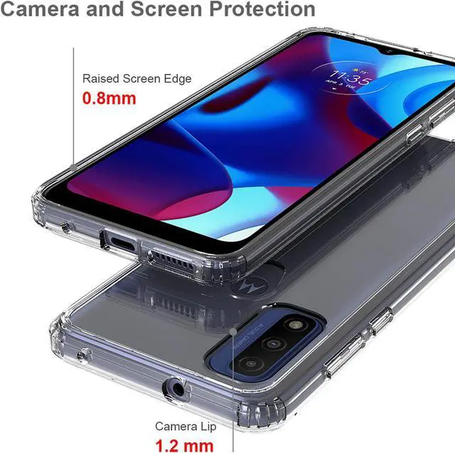 Alt view image 4 of 6 - AquaFlex Transparent Anti-Shock Clear Case Cover for Moto G Power (2022)