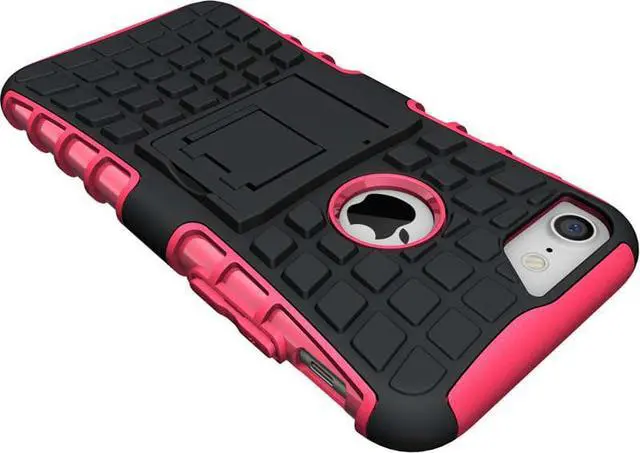 Alt view image 3 of 7 - PINK GRENADE GRIP RUGGED TPU SKIN HARD CASE COVER STAND FOR APPLE iPHONE 7/8