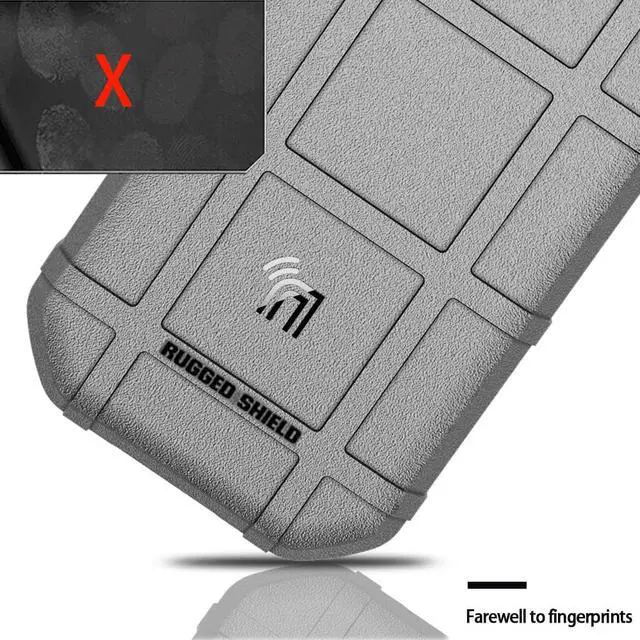Alt view image 4 of 7 - Gray Tactical Rugged Shield Case Cover for Verizon Kyocera DuraForce Ultra 5G