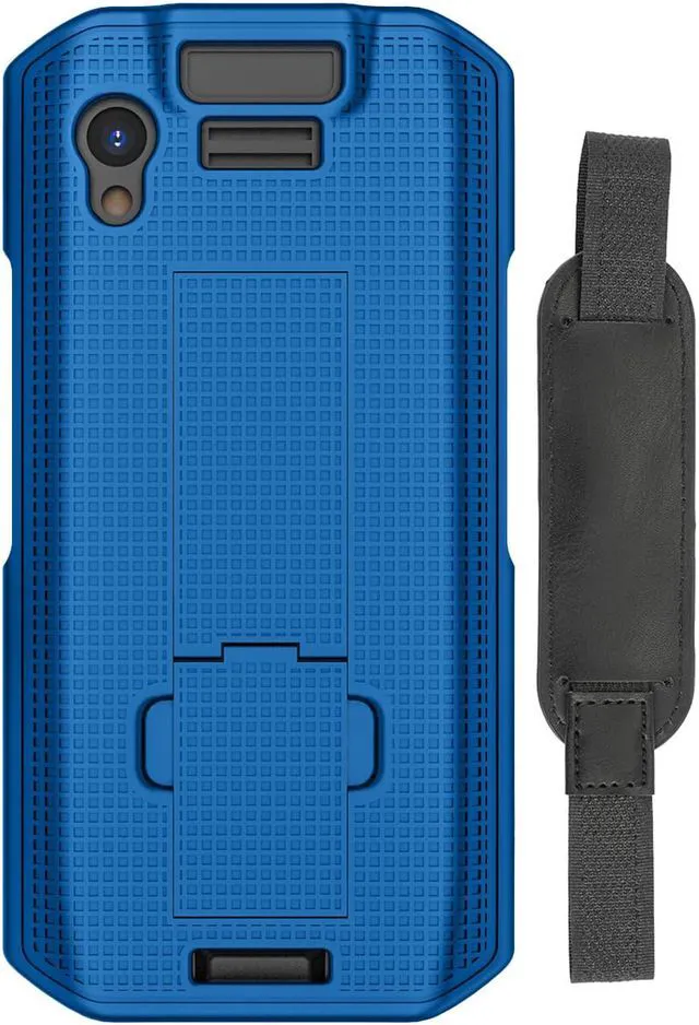 Main image of Blue Kickstand Case + Hand Strap for Zebra TC21 TC26 Mobile Computer Scanner