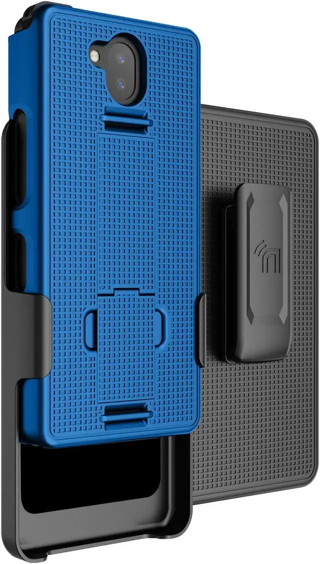 Main image of Cobalt Blue Case Stand and Belt Clip Holster for Sonim XP10 5G Phone (XP9900)