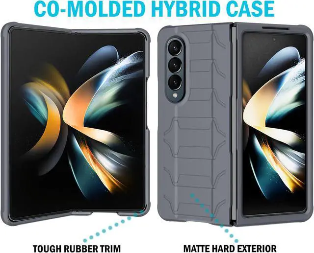 Alt view image 3 of 7 - Case for Samsung Galaxy Z Fold 4 5G 2022, Special Ops Tactical Cover - Gray