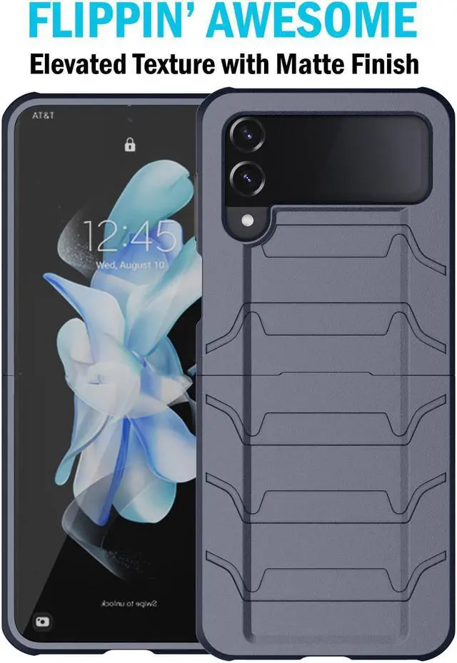 Alt view image 2 of 7 - Case for Samsung Galaxy Z Flip 4, Special Ops Tactical Cover - Navy Blue