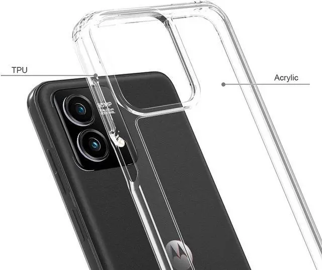 Alt view image 2 of 7 - Black Hard Case Stand and Belt Clip Holster for Motorola Moto G Power 5G (2023)