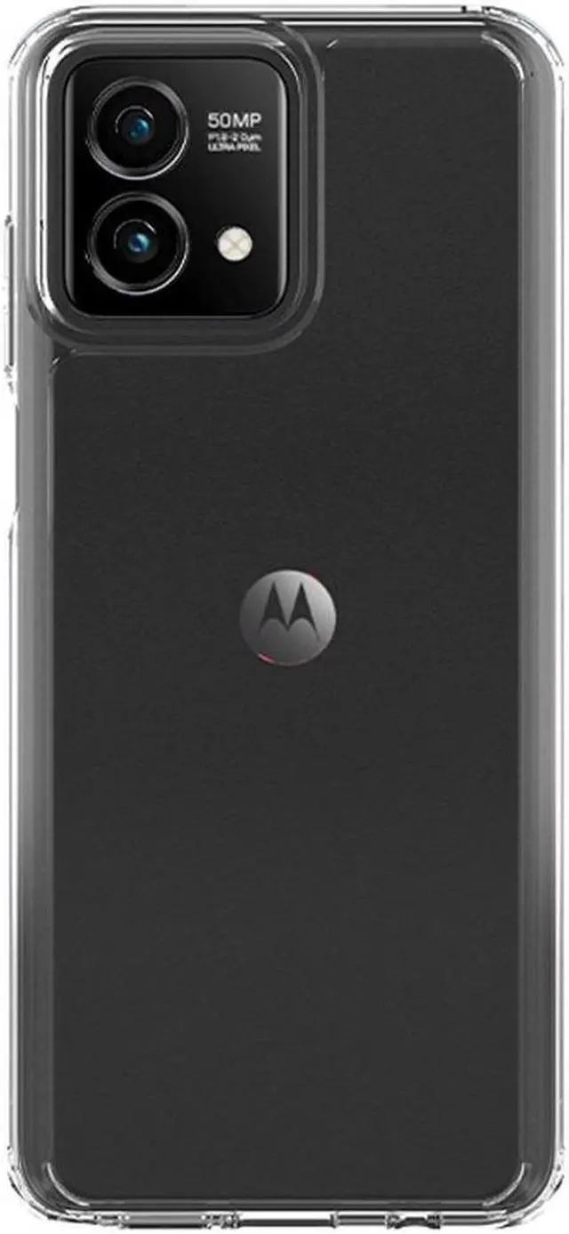 Alt view image 5 of 7 - Black Hard Case Stand and Belt Clip Holster for Motorola Moto G Power 5G (2023)