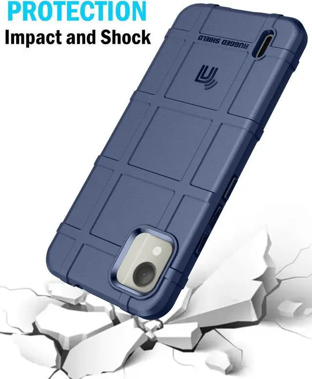 Alt view image 4 of 7 - Special Ops Tactical Rugged Shield Case for Nokia C110 Phone - Navy Blue