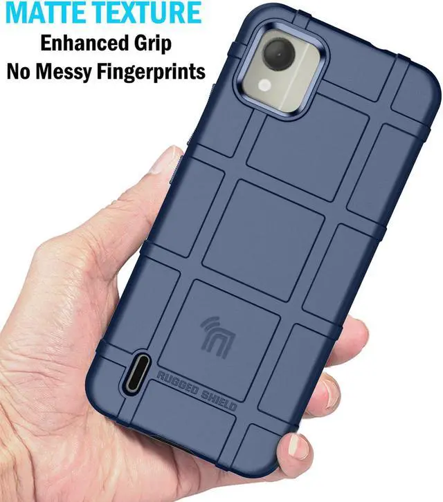 Alt view image 3 of 7 - Special Ops Tactical Rugged Shield Case for Nokia C110 Phone - Navy Blue