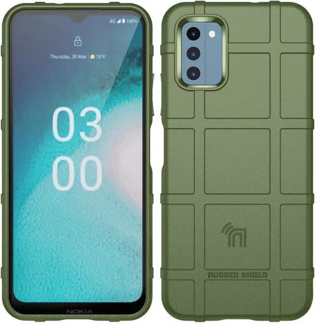 Alt view image 2 of 6 - Special Ops Tactical Rugged Shield Case for Nokia C300 Phone - Olive Green