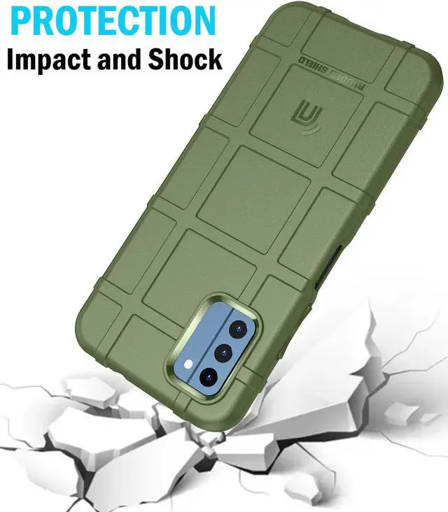 Alt view image 4 of 6 - Special Ops Tactical Rugged Shield Case for Nokia C300 Phone - Olive Green