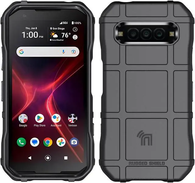 Alt view image 2 of 7 - Special Ops Tactical Rugged Shield Case for Kyocera DuraForce Pro 3 - Black
