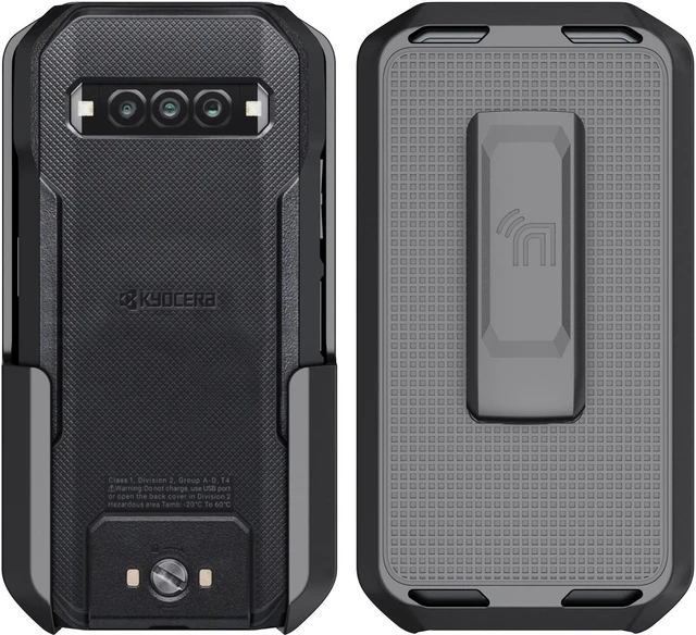 Alt view image 5 of 7 - Black Anchor Lock Belt Clip Holster Case for Kyocera DuraForce Pro 3