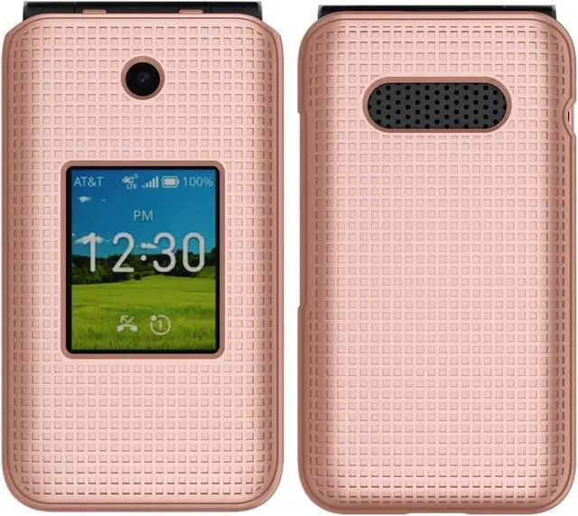 Alt view image 2 of 7 - Rose Gold Pink Hard Case Slim Phone Cover for AT&T Cingular Flex 2 (Debut Flex)