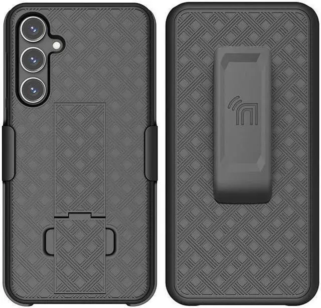 Alt view image 2 of 7 - Slim Case and Belt Clip Combo for Samsung Galaxy S23 FE Phone (2023) - Black