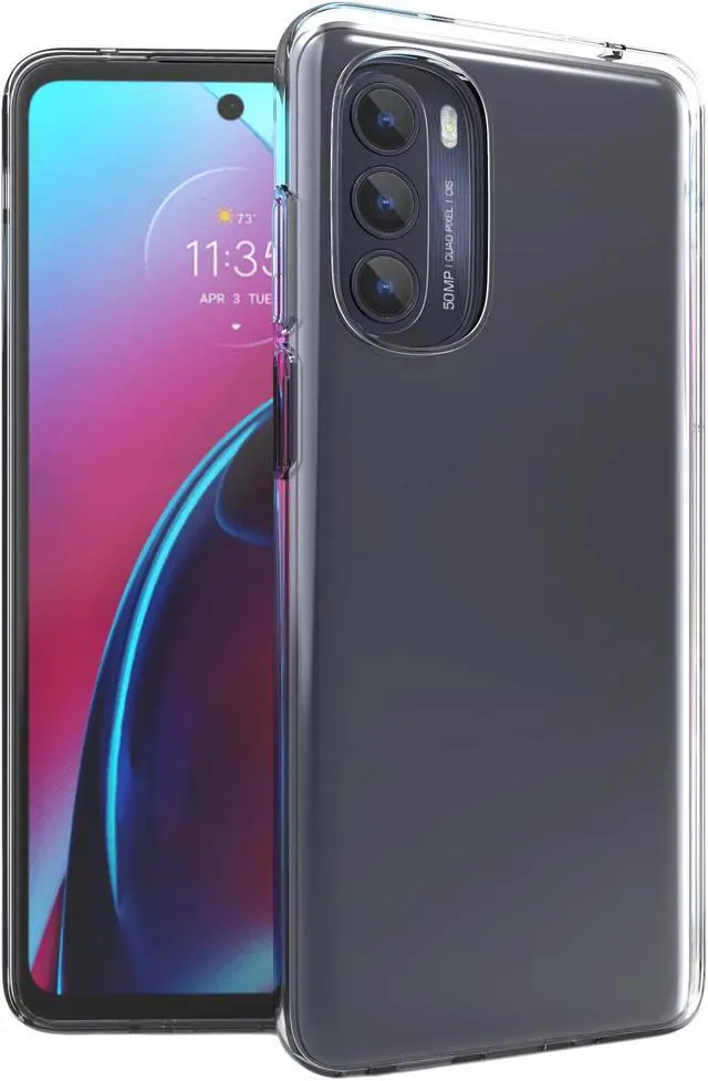 Main image of Transparent Clear Flex Gel TPU Skin Case Phone Cover for Moto G Stylus 5G (2022)