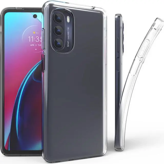 Alt view image 5 of 6 - Transparent Clear Flex Gel TPU Skin Case Phone Cover for Moto G Stylus 5G (2022)