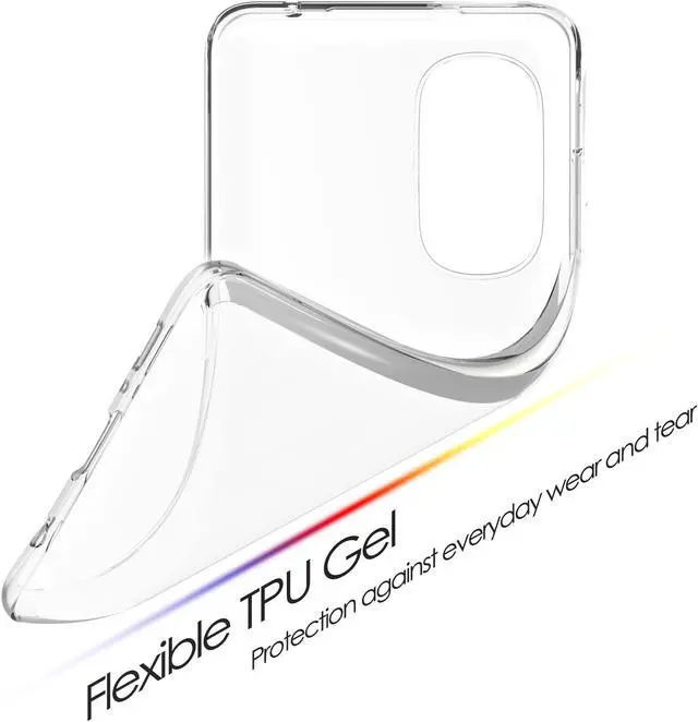 Alt view image 2 of 6 - Transparent Clear Flex Gel TPU Skin Case Phone Cover for Moto G Stylus 5G (2022)