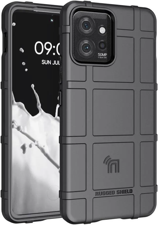 Alt view image 3 of 7 - Rugged Case and Belt Clip Holster for Motorola ThinkPhone 2023 - Matte Black