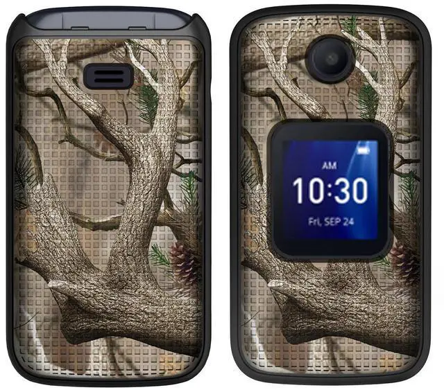 Alt view image 3 of 7 - Outdoor Camo Real Woods Tree Case Hard Cover for Alcatel Go Flip 4, TCL FLIP Pro
