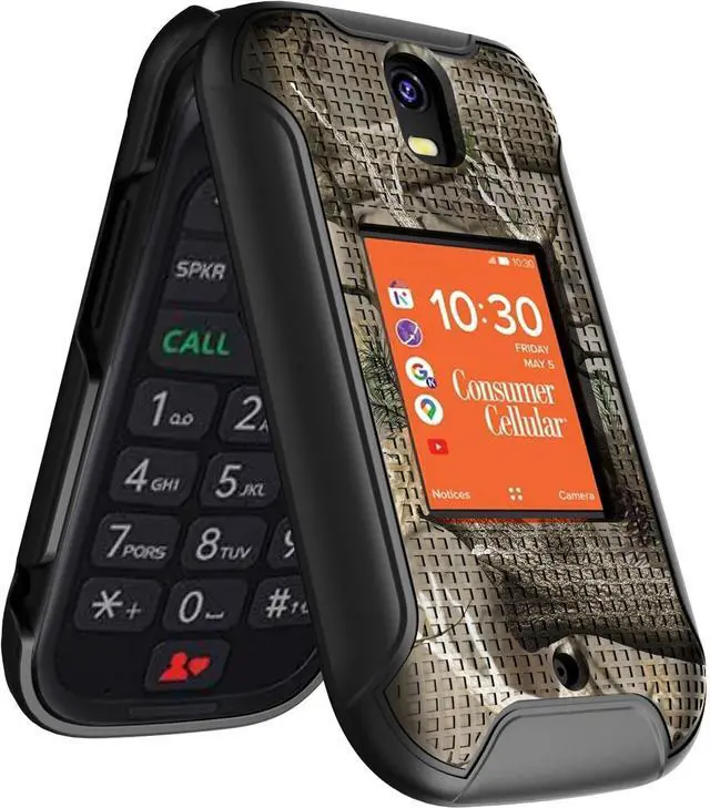 Alt view image 3 of 7 - Outdoor Camouflage Hard Case Camo Cover for Consumer Cellular Iris Flip Phone