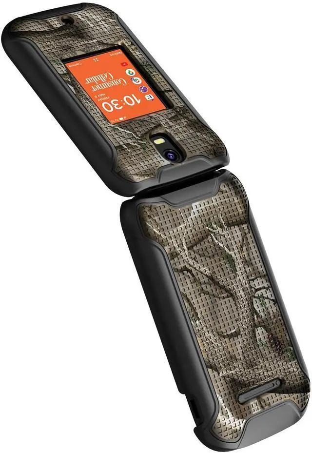 Alt view image 5 of 7 - Outdoor Camouflage Hard Case Camo Cover for Consumer Cellular Iris Flip Phone