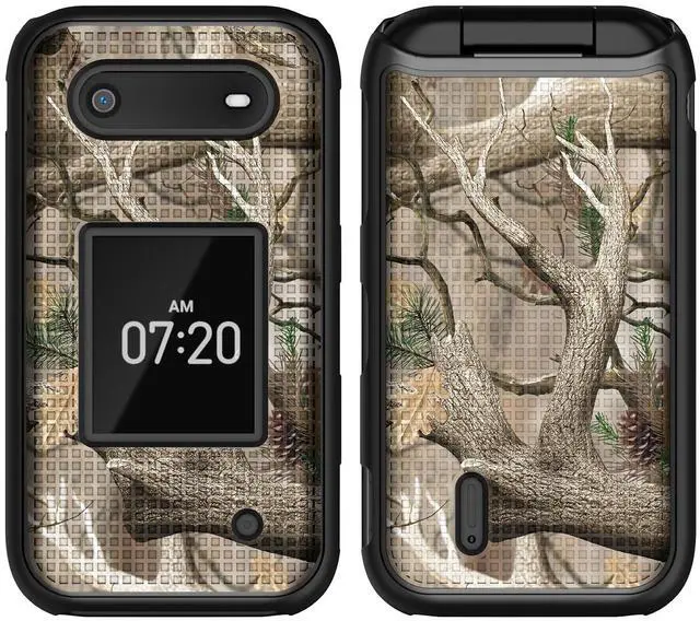 Alt view image 3 of 7 - Outdoor Camo Real Woods Tree Case Hard Cover for Nokia 2760 2780 Flip Phone