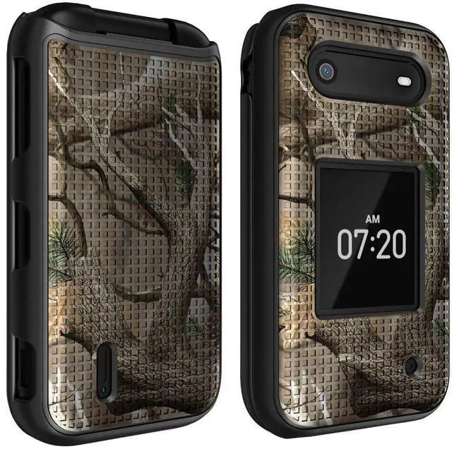 Alt view image 7 of 7 - Outdoor Camo Real Woods Tree Case Hard Cover for Nokia 2760 2780 Flip Phone