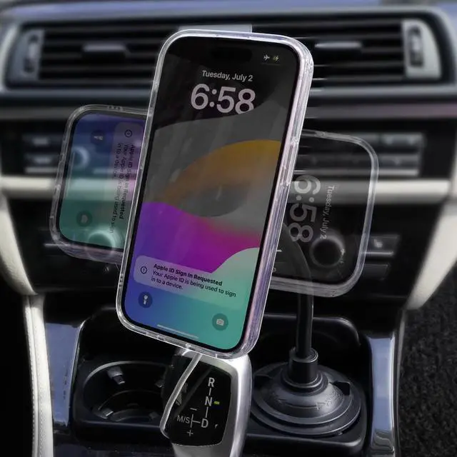 Alt view image 7 of 7 - Cup Holder Phone Car Mount (Compatible with Magsafe) - for iPhone 16 15 14 13