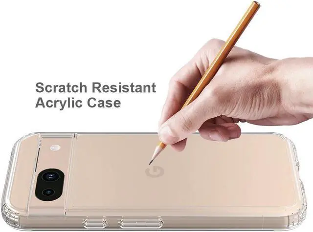Alt view image 6 of 6 - AquaFlex Anti-Shock Clear Case Slim Cover for Google Pixel 8A (2024)