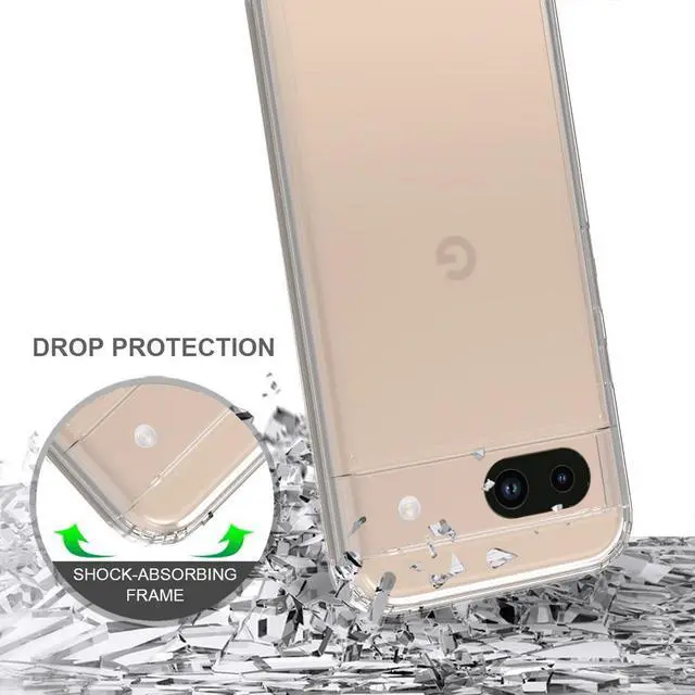 Alt view image 5 of 6 - AquaFlex Anti-Shock Clear Case Slim Cover for Google Pixel 8A (2024)